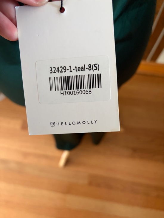 Hello Molly Emerald Green Halter Ruched Midi Dress - Picture 5 of 5